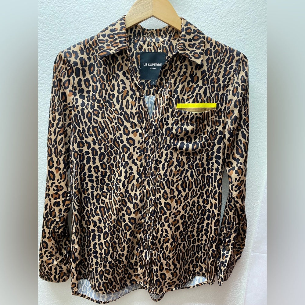 Le Superbe leopard print blouse
